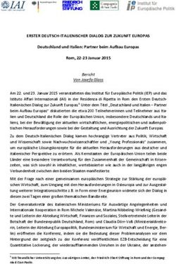 ERSTER DEUTSCH-ITALIENISCHER DIALOG ZUR ZUKUNFT EUROPAS