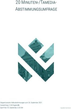 20 M -/T - Eidgenössische Volksabstimmungen vom 26. September 2021 Auswertung 3. Umfragewelle Sperrfrist: 15. September, 6.00 Uhr ...