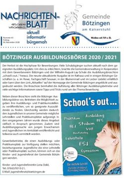 BÖTZINGER AUSBILDUNGSBÖRSE 2020 / 2021