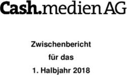 Zwischenbericht f&uuml;r das 1. Halbjahr 2018 - Cash.Medien AG