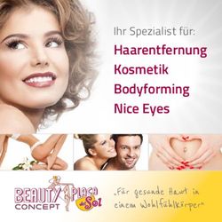 Haarentfernung Kosmetik Bodyforming Nice Eyes - Ihr Spezialist f&uuml;r: "F&uuml;r gesunde Haut in einem Wohlf&uuml;hlk&ouml;rper"