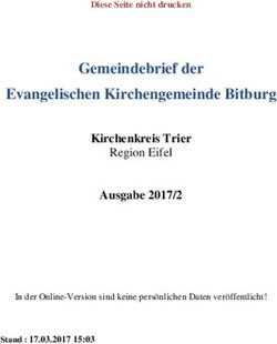 Gemeindebrief der Evangelischen Kirchengemeinde Bitburg - Kirchenkreis Trier Ausgabe 2017/2 - Presbyter Kemmel