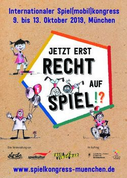 RECHT SPIEL!? JETZT ERST AUF - Internationaler Spiel(mobil)kongress 9. bis 13. Oktober 2019, M&uuml;nchen - Spielkongress M&uuml;nchen