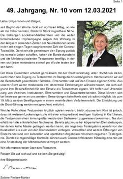Jahrgang, Nr. 10 vom 12.03.2021 - Stadt Bad M&uuml;nstereifel