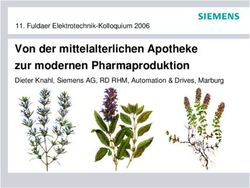Von der mittelalterlichen Apotheke zur modernen Pharmaproduktion - Dieter Knahl, Siemens AG, RD RHM, Automation & Drives, Marburg 11. Fuldaer ...