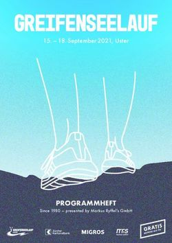 Greifenseelauf - PROGRAMMHEFT- 18. September 2021, Uster