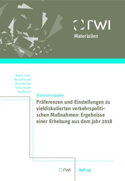Pr&auml;ferenzen und Einstellungen zu vieldiskutierten verkehrspolitischen Ma&szlig;nahmen: Ergebnisse einer Erhebung aus dem Jahr 2018 - Diskussionspapier ...