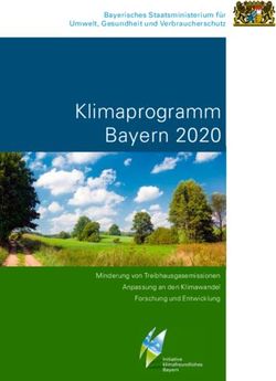 Klimaprogramm Bayern 2020 - Bayerisches Staatsministerium für Umwelt, Gesundheit und Verbraucherschutz - Opasnet