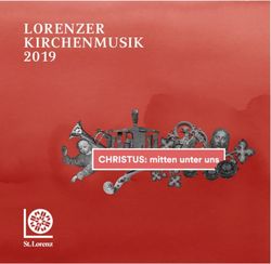 LORENZER KIRCHENMUSIK 2019 - Lorenzkirche