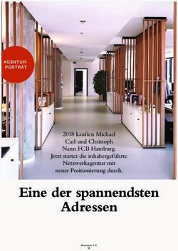 Eine der spannendsten Adressen - 2018 kauften Michael Carl und Christoph Nann FCB Hamburg. Jetzt startet die inhabergef&uuml;hrte Netzwerkagentur mit ...