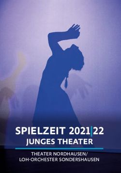SPIELZEIT 2021|22 JUNGES THEATER - THEATER NORDHAUSEN/ LOH-ORCHESTER SONDERSHAUSEN