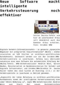 Intelligente Verkehrssteuerung effektiver