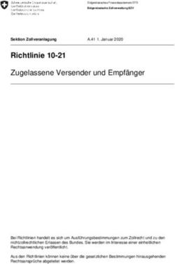 Richtlinie 10-21 Zugelassene Versender und Empfänger