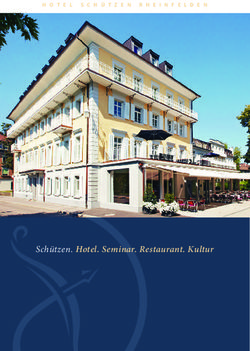 Sch&uuml;tzen. Hotel. Seminar. Restaurant. Kultur
