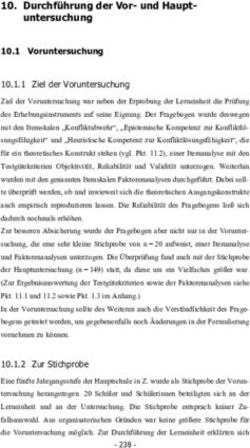 Durchführung der Vor- und Haupt-untersuchung 10.1 Voruntersuchung - OPUS 4
