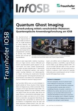Quantum Ghost Imaging - Fernerkundung mittels verschr&auml;nkter Photonen: Quantenoptische Anwendungsforschung am IOSB - Fraunhofer IOSB