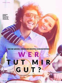 W E R TUT MIR WIE SIE LERNEN, MENSCHEN RICHTIG EINZUSCH&Auml;TZEN - Gabriel Palacios