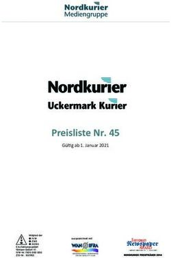 Preisliste Nr. 45 G&uuml;ltig ab 1. Januar 2021 - Nordkurier.de