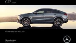 GLE Coup&eacute; - Preisliste g&uuml;ltig ab 12. M&auml;rz 2020