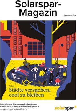 Solarspar-Magazin August 2021, Nr. 3