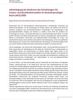 Arbeitstagung der Konferenz der Einrichtungen für Frauen- und Geschlechterstudien im deutschsprachigen Raum (KEG) 2020