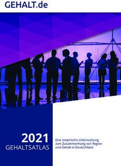 2021 GEHALTSATLAS Eine empirische Untersuchung zum Zusammenhang von Region und Gehalt in Deutschland - Über uns