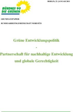 Gr&uuml;ne Entwicklungspolitik Partnerschaft f&uuml;r nachhaltige Entwicklung und globale Gerechtigkeit - BERLIN, 23. JANUAR 2011
