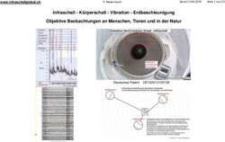 Infraschall - Körperschall - Vibration - Erdbeschleunigung Objektive Beobachtungen an Menschen, Tieren und in der Natur - Nicht hörbaren ...