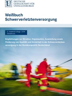 Weißbuch Schwerverletztenversorgung - Empfehlungen zur Struktur, Organisation, Ausstattung sowie Förderung von Qualität und Sicherheit in der ...