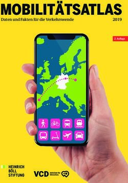 MOBILITÄTSATLAS Daten und Fakten für die Verkehrswende 2019 - Auflage - Daten und Fakten für die Verkehrswende
