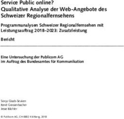 Service Public online? Qualitative Analyse der Web-Angebote des Schweizer Regionalfernsehens