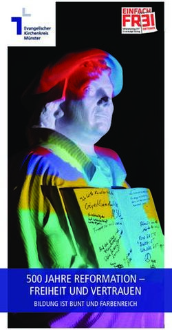 500 Jahre reformation - freiheit und Vertrauen - Bildung ist Bunt und farBenreich - Evangelischer ...