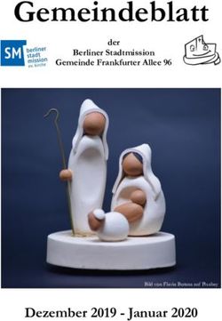 Gemeindeblatt - Dezember 2019 - Januar 2020 - der Berliner Stadtmission Gemeinde Frankfurter Allee 96