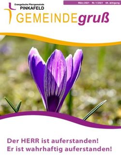 Der Herr ist auferstanden! er ist wahrhaftig auferstanden! - März2021 Nr.1/2021 64.Jahrgang - Evangelische Pfarrgemeinde ...