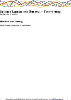 Spinnen kennen kein Burnout - Fachvortrag