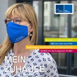 MEIN BAUBEGINN IM SP&Auml;TSOMMER 2020 B&S BAUT ZWEI NEUE KITAS HYGIENEREGELN, NACHBARSCHAFTSHILFE UND BALKONKONZERTE DESWOS EHRT DAS ENGAGEMENT DER B&S