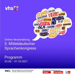 Mitteldeutscher Sprachenkongress - Online-Veranstaltung Programm - vhs Sachsen