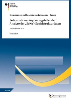 POTENZIALE VON ASYLANTRAGSTELLENDEN: ANALYSE DER "SOKO"-SOZIALSTRUKTURDATEN - BERICHTSREIHEN ZU MIGRATION UND INTEGRATION - REIHE 3