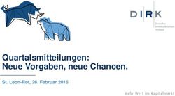 Quartalsmitteilungen: Neue Vorgaben, neue Chancen - St. Leon-Rot, 26. Februar 2016