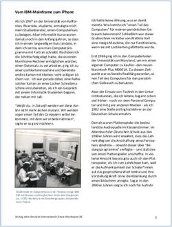 Vom IBM-Mainframe zum iPhone - German International ...