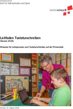 Leitfaden Tastaturschreiben - (Version 2018) Hinweise für Lehrpersonen zum Tastaturschreiben auf der Primarstufe - Intranet der PHSZ