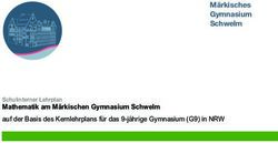 Märkisches Gymnasium Schwelm - Mathematik am Märkischen Gymnasium Schwelm Schulinterner Lehrplan