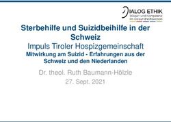 Sterbehilfe und Suizidbeihilfe in der Schweiz - Impuls Tiroler Hospizgemeinschaft