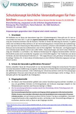 Schutzkonzept kirchliche Veranstaltungen für Frei