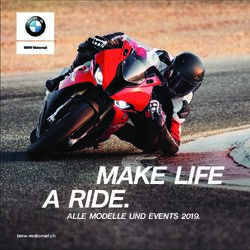 MAKE LIFE A RIDE. ALLE MODELLE UND EVENTS 2019 - BMW Motorrad