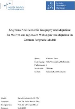 Krugmans New Economic Geography und Migration: Zu Motiven und regionalen Wirkungen von Migration im Zentrum-Peripherie-Modell
