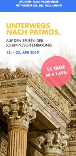 UN TERW EGS N ACH PATM OS - AUF DEN SPUREN DER JOHAN N ESOFFEN BARUN G 11 TAGE - Akademie St. Paul