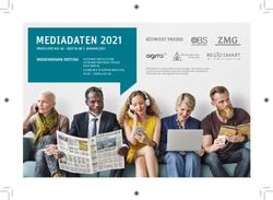 MEDIADATEN 2021 PREISLISTE NR. 62 G&Uuml;LTIG AB 1. JANUAR 2021 - DIE ZEITUNGEN