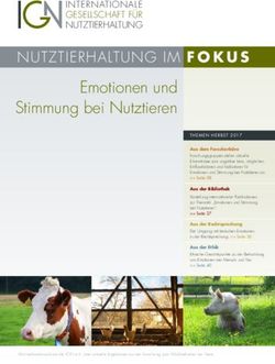 Emotionen und Stimmung bei Nutztieren - NUTZTIERHALTUNG IM Internationale ...