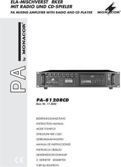 ELA-MISCHVERSTÄRKER MIT RADIO UND CD-SPIELER - PA MIXING AMPLIFIER WITH RADIO AND CD PLAYER